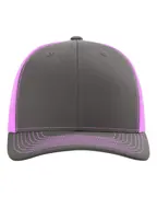 Richardson 112 in Charcoal/ Neon Pink