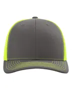 Richardson 112 in Charcoal/ Neon Yellow