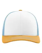 Richardson 112 in White/ Columbia Blue/ Yellow
