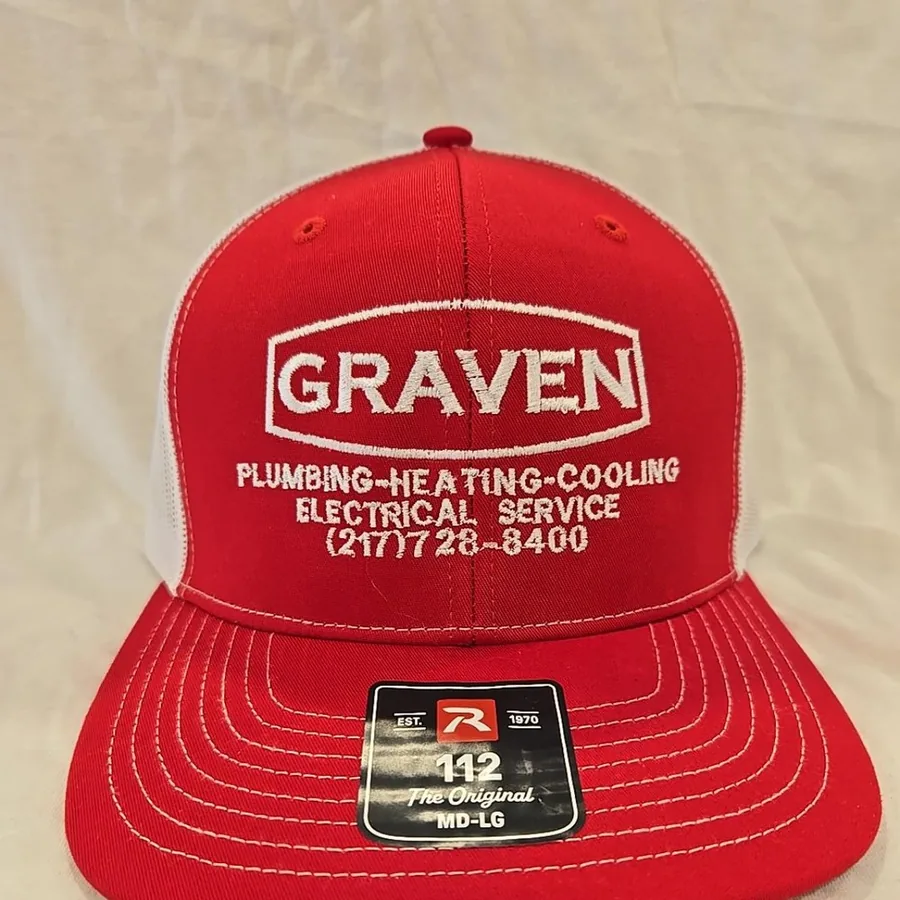 Finished custom embroidered Graven business hat